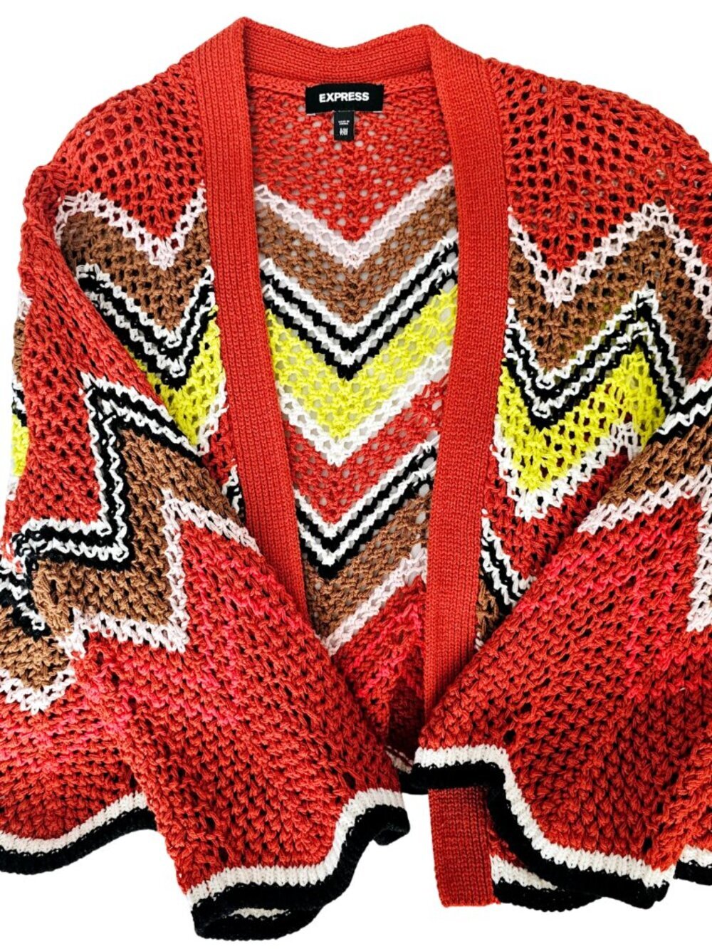 ✨Like New✨ Express Lightweight Knit Cardigan Sweater, Multicolor, Size S/M